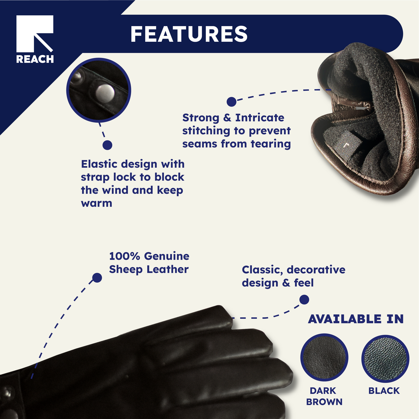 Sheep Leather Gloves
