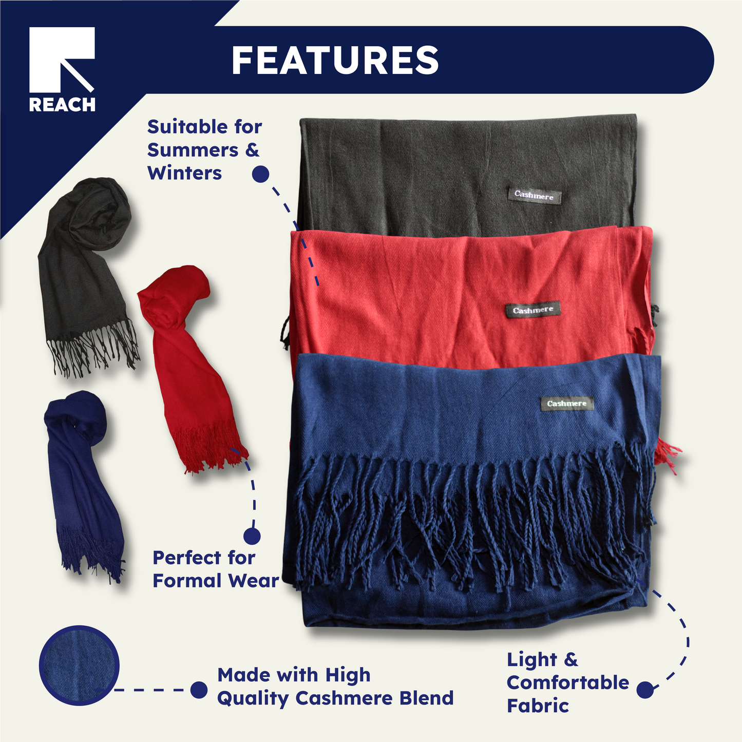 Cashmere Blend Scarves