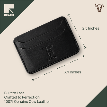 Handstitched Cowhide Leather Cardholder