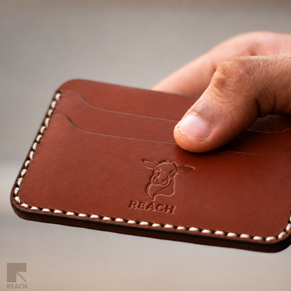 Handstitched Cowhide Leather Cardholder