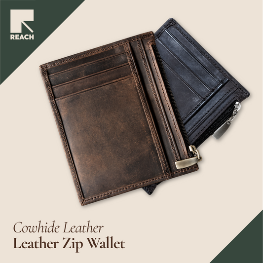 Leather Zip Wallet