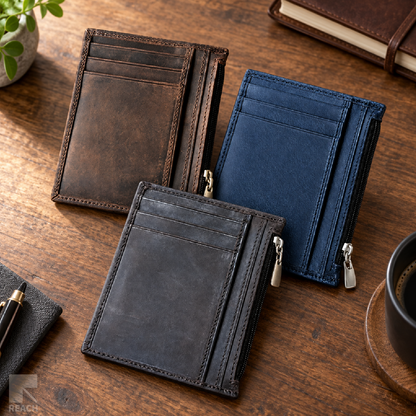 Leather Zip Wallet