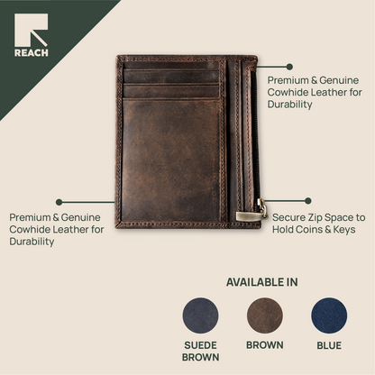 Leather Zip Wallet