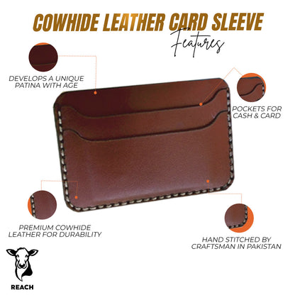 Handstitched Cowhide Leather Cardholder